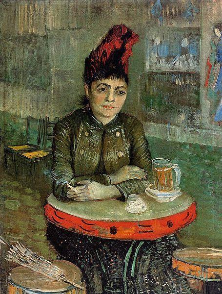 Vincent Van Gogh Agostina Segatori Sitting in the Cafe du Tamourin Spain oil painting art